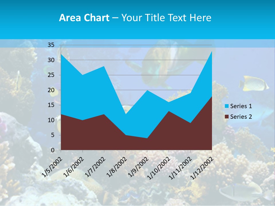 Deep Diving Blue PowerPoint Template