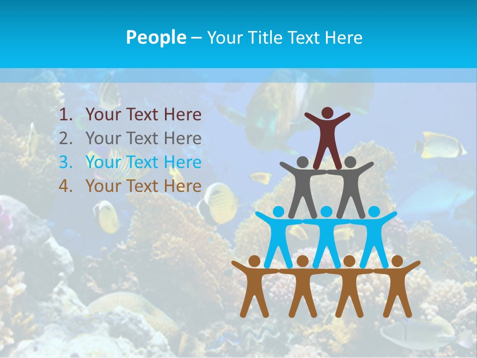 Deep Diving Blue PowerPoint Template