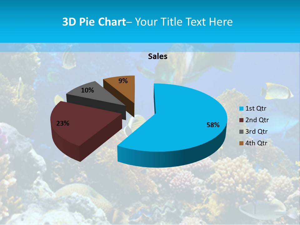 Deep Diving Blue PowerPoint Template