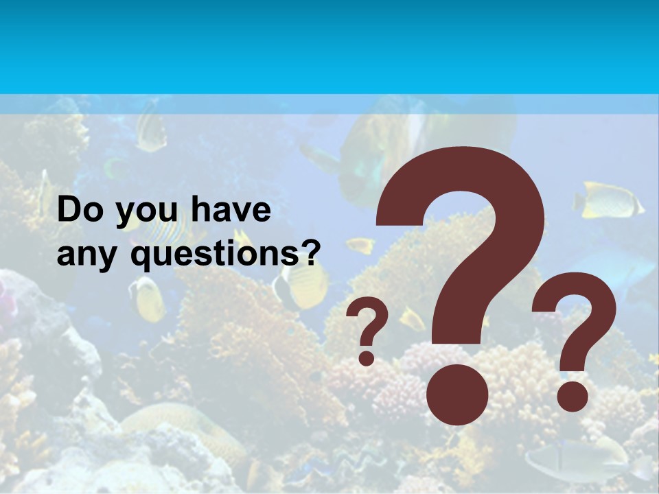 Deep Diving Blue PowerPoint Template