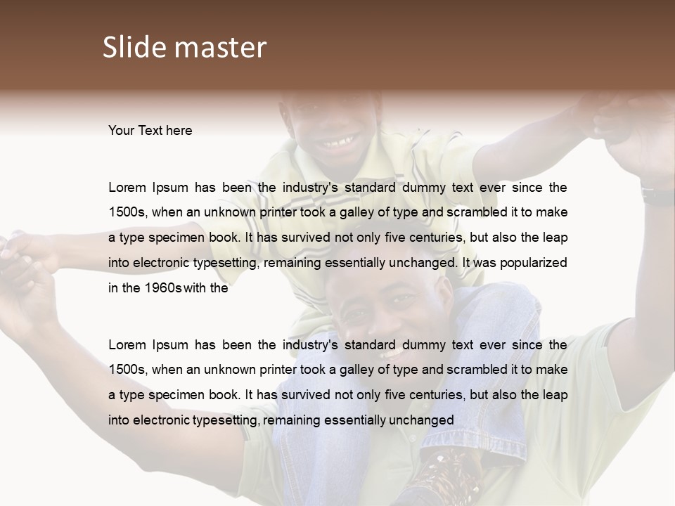 Sky Child Young PowerPoint Template