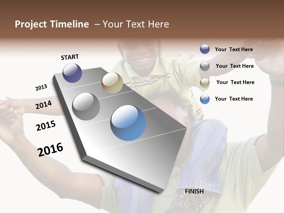 Sky Child Young PowerPoint Template