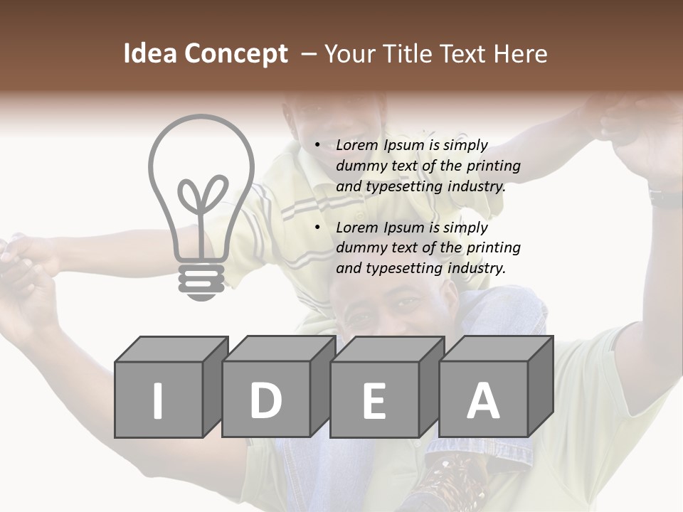 Sky Child Young PowerPoint Template