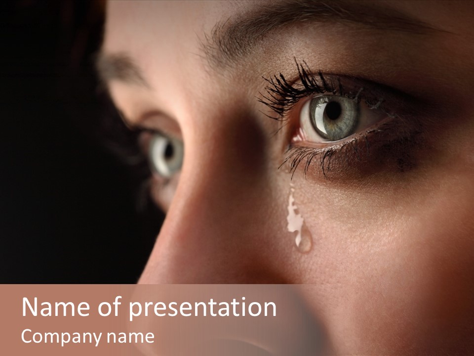 Closeup  Lonely PowerPoint Template