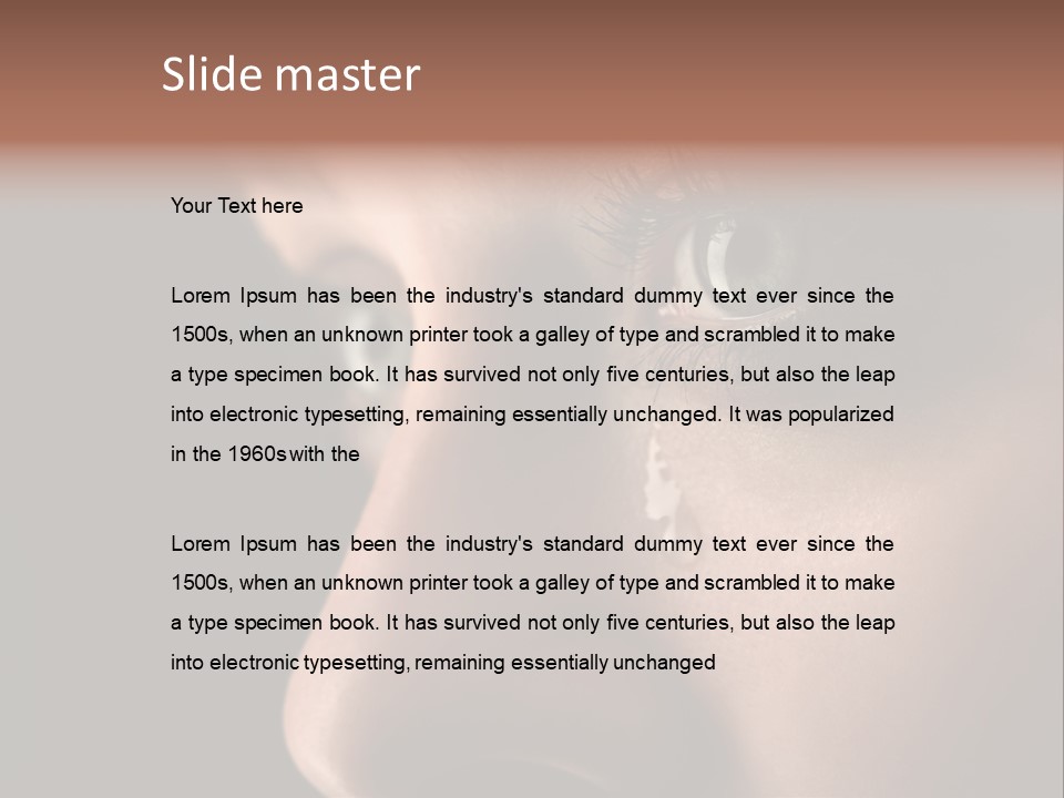 Closeup  Lonely PowerPoint Template
