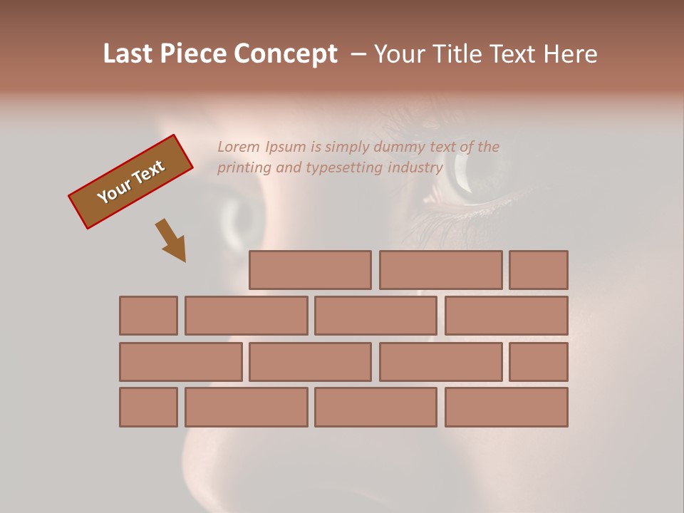 Closeup  Lonely PowerPoint Template