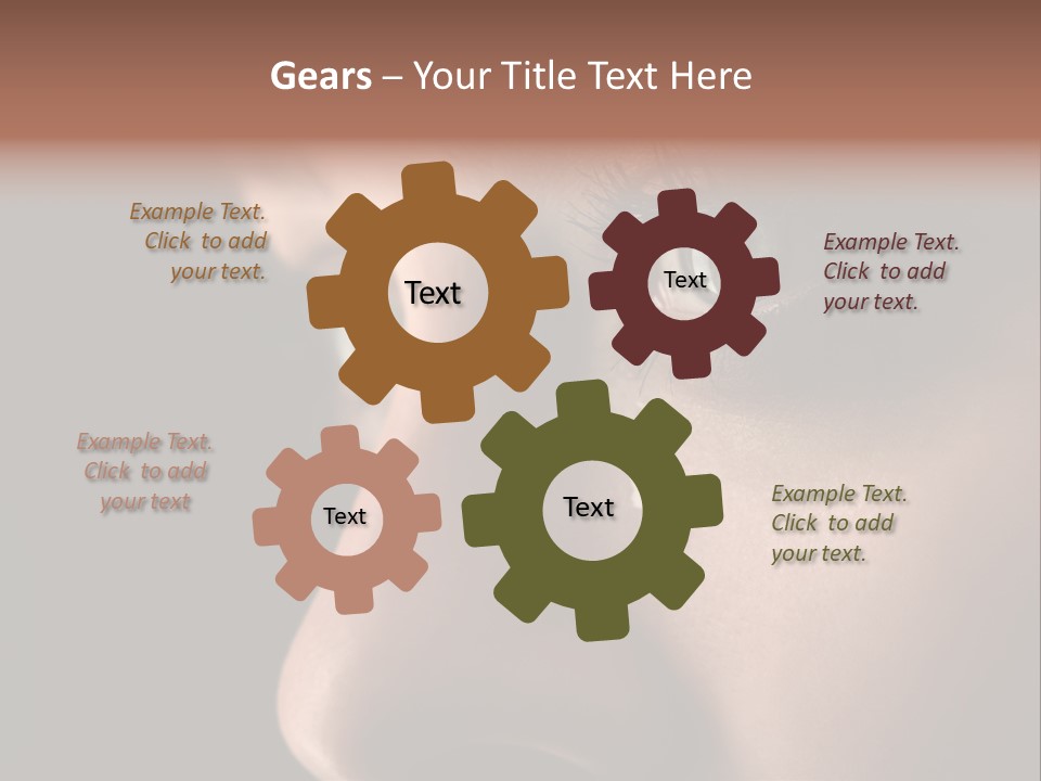 Closeup  Lonely PowerPoint Template