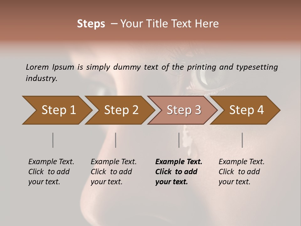 Closeup  Lonely PowerPoint Template