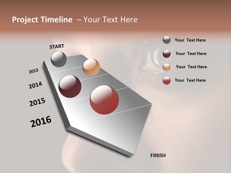 Closeup  Lonely PowerPoint Template