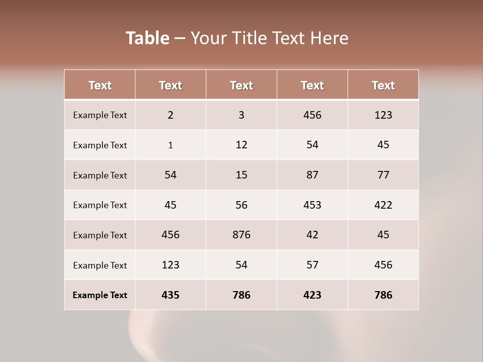 Closeup  Lonely PowerPoint Template