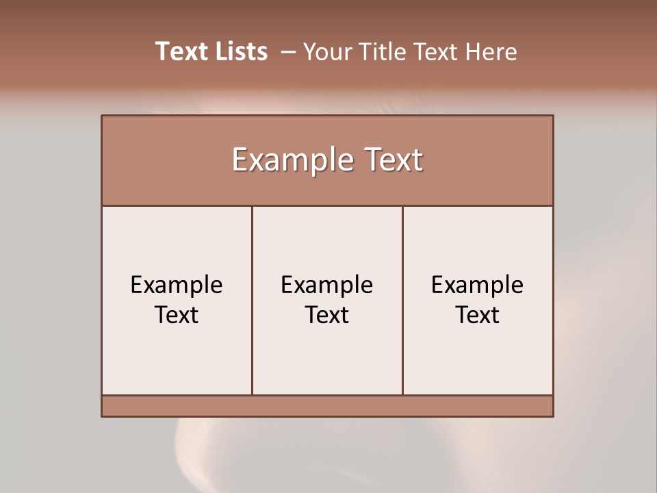 Closeup  Lonely PowerPoint Template