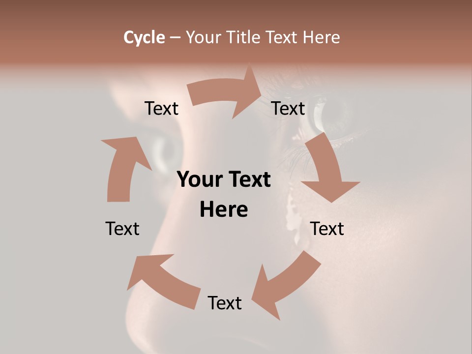 Closeup  Lonely PowerPoint Template