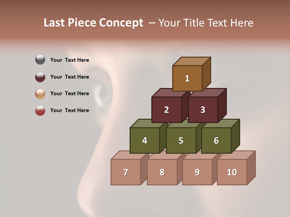 Closeup  Lonely PowerPoint Template