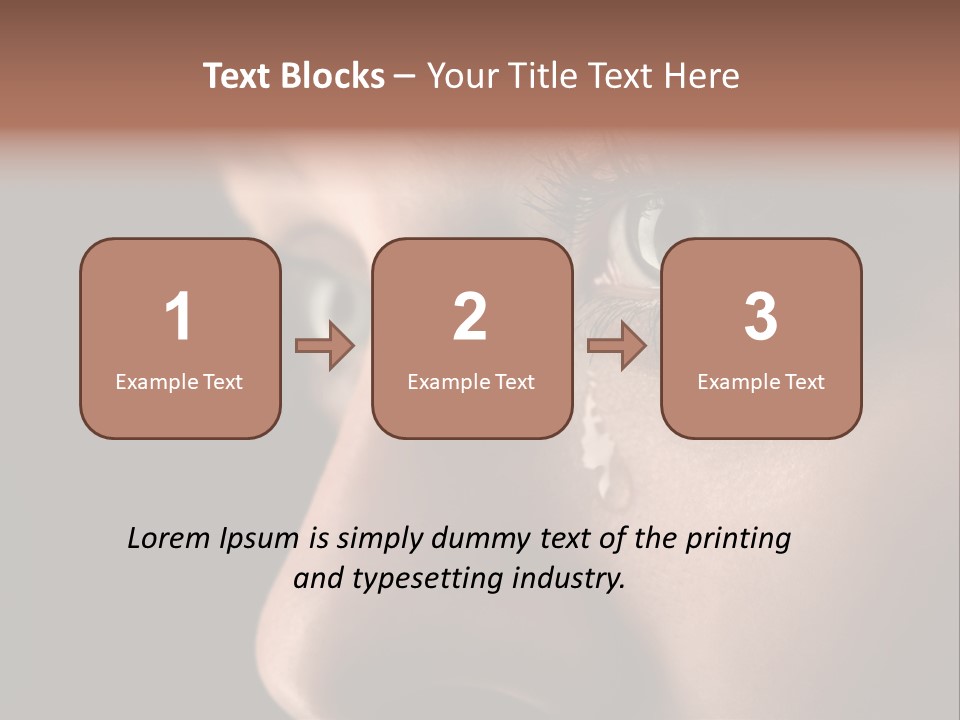 Closeup  Lonely PowerPoint Template