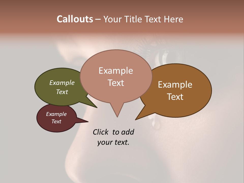 Closeup  Lonely PowerPoint Template