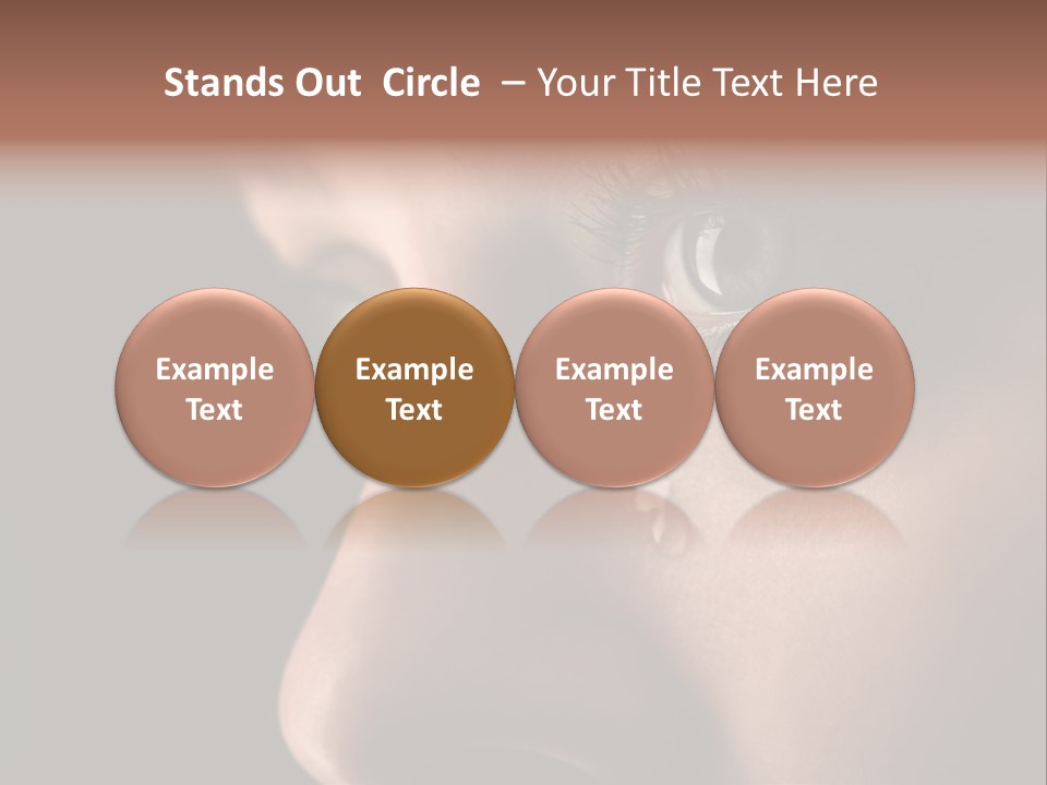 Closeup  Lonely PowerPoint Template