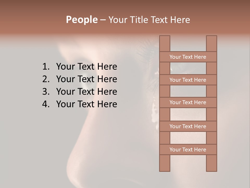 Closeup  Lonely PowerPoint Template