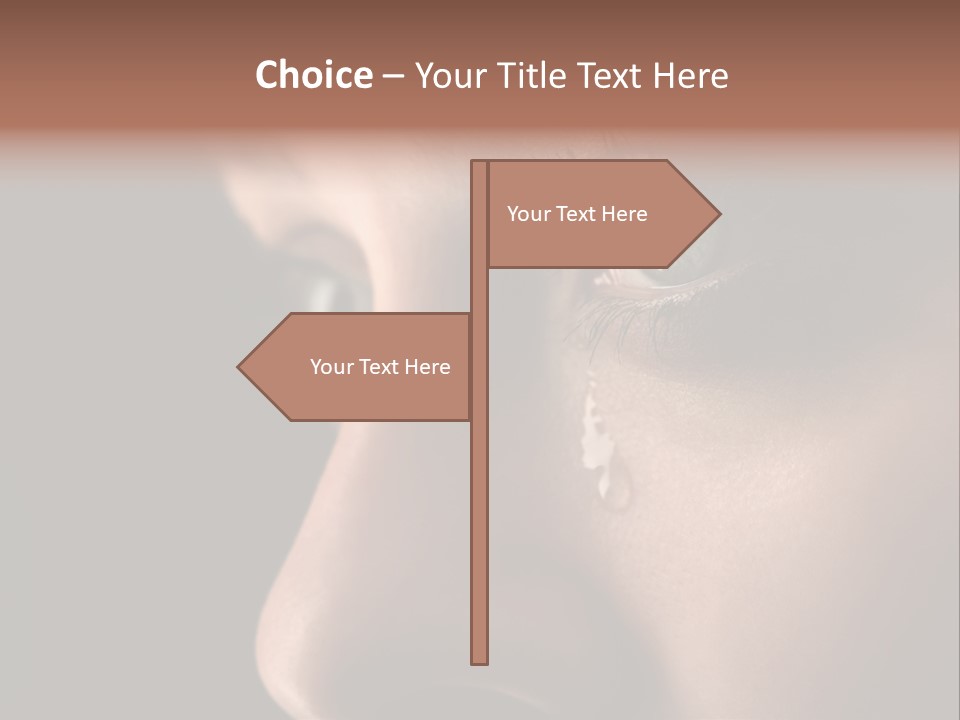 Closeup  Lonely PowerPoint Template