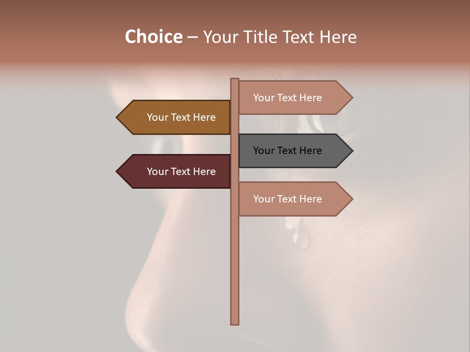 Closeup  Lonely PowerPoint Template