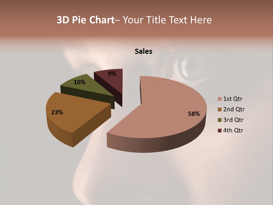 Closeup  Lonely PowerPoint Template