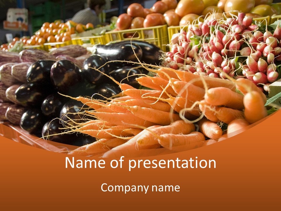 Carrots Supply Market PowerPoint Template