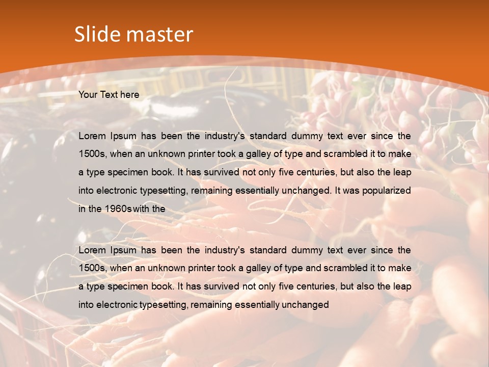 Carrots Supply Market PowerPoint Template