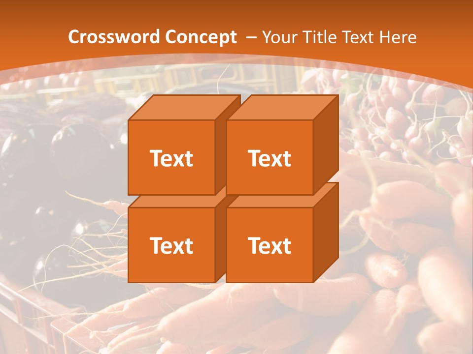 Carrots Supply Market PowerPoint Template