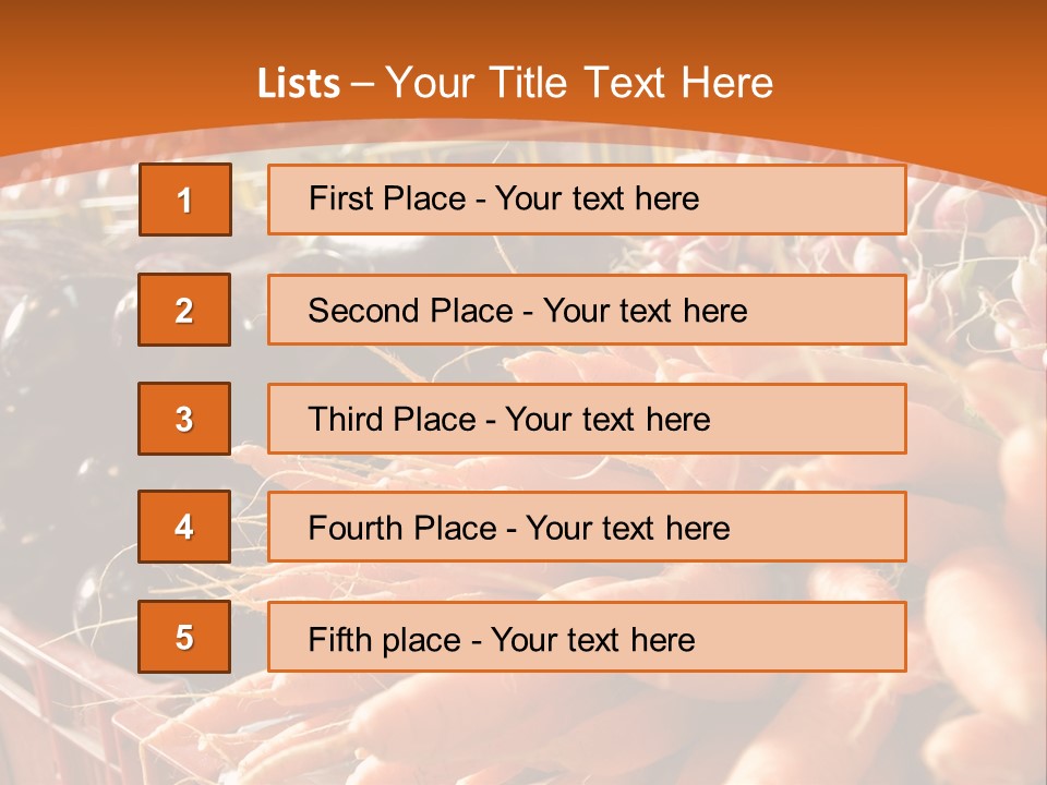 Carrots Supply Market PowerPoint Template