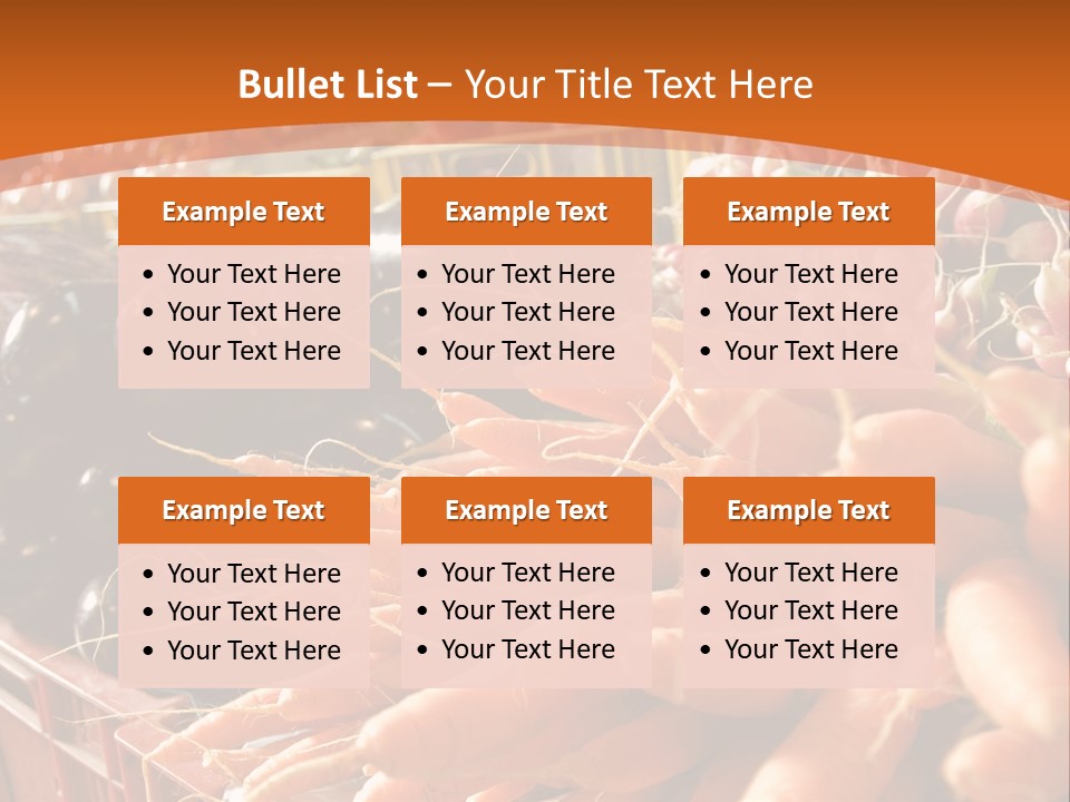 Carrots Supply Market PowerPoint Template