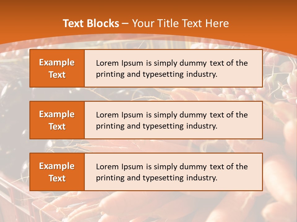 Carrots Supply Market PowerPoint Template
