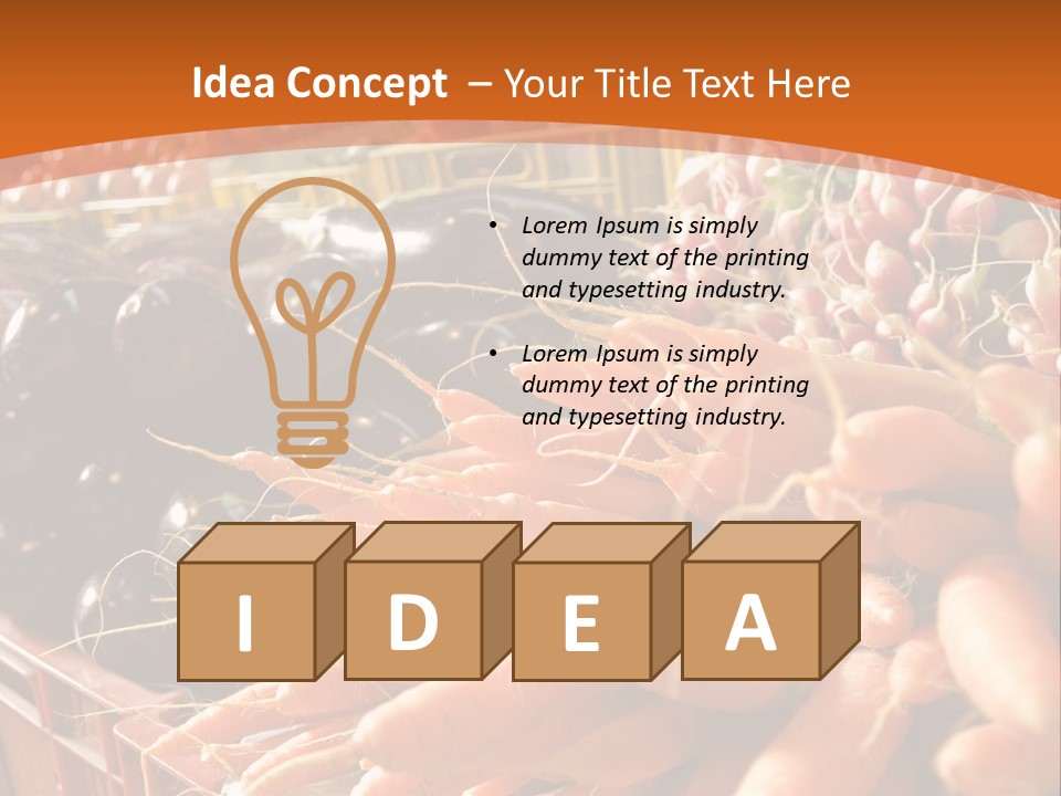 Carrots Supply Market PowerPoint Template