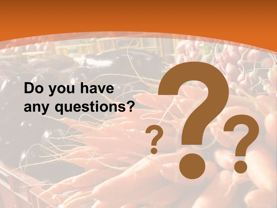 Carrots Supply Market PowerPoint Template