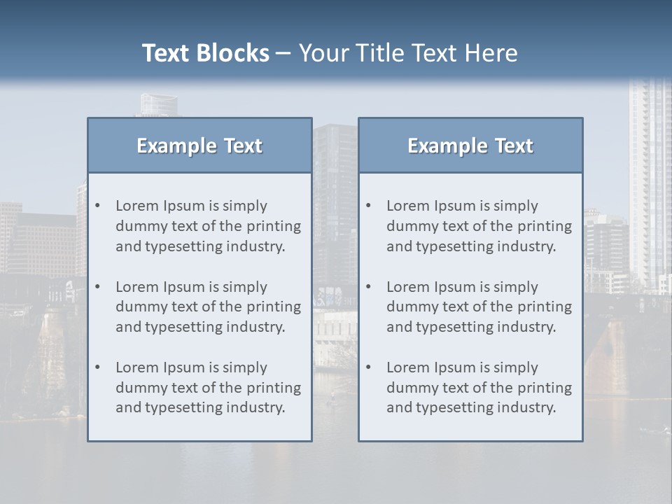 Sxsw Festival Colorado River PowerPoint Template