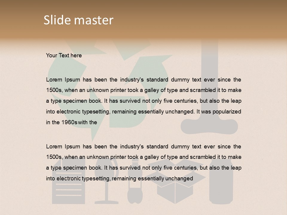 Symbol Sign Plastic PowerPoint Template