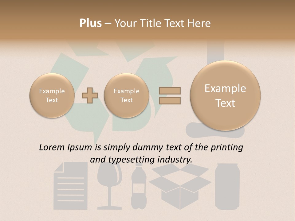 Symbol Sign Plastic PowerPoint Template