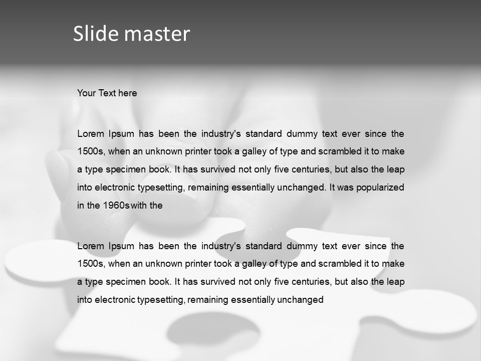 Assemble Problem Puzzle PowerPoint Template