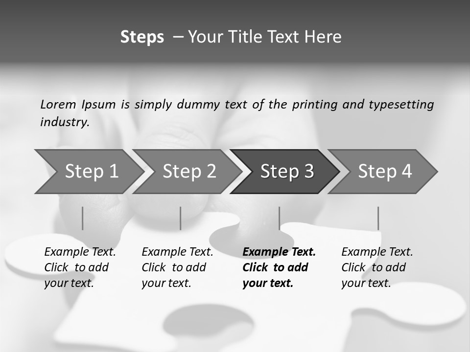 Assemble Problem Puzzle PowerPoint Template