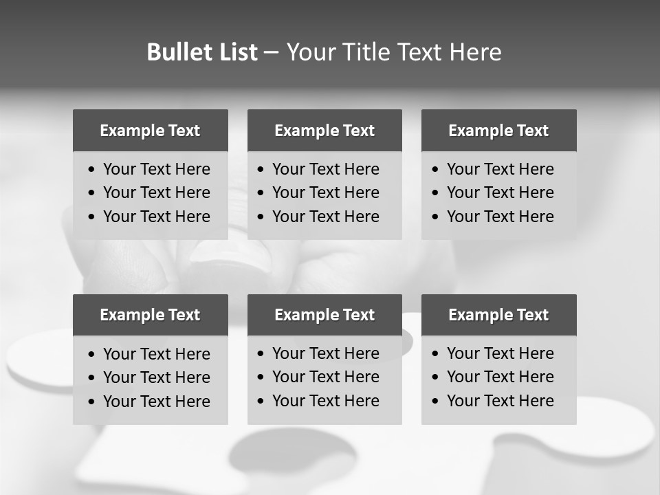 Assemble Problem Puzzle PowerPoint Template