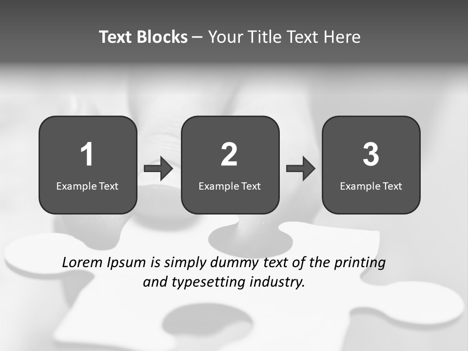 Assemble Problem Puzzle PowerPoint Template