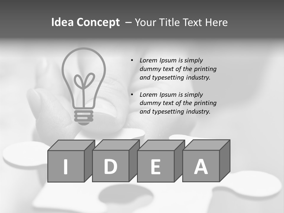 Assemble Problem Puzzle PowerPoint Template