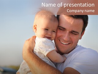 Joy Outdoors Male PowerPoint Template