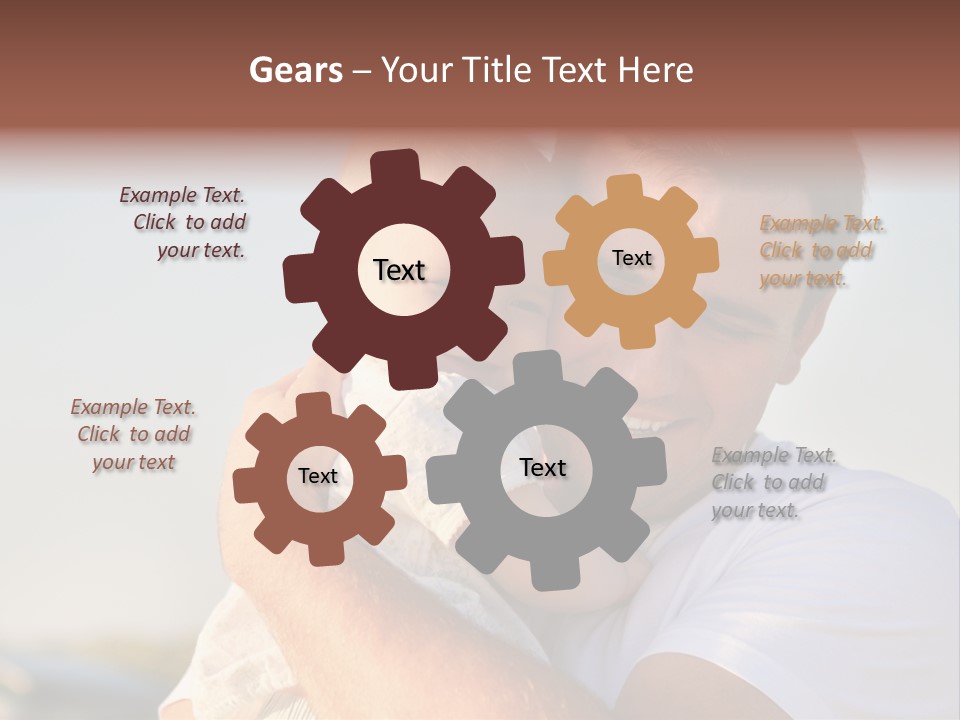 Joy Outdoors Male PowerPoint Template