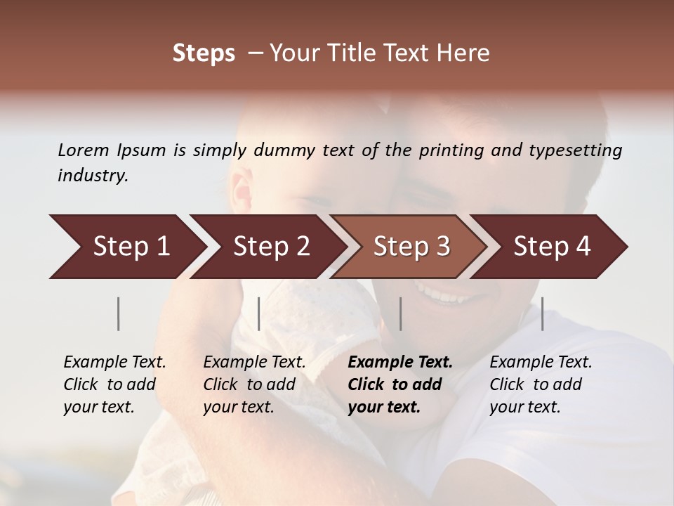 Joy Outdoors Male PowerPoint Template