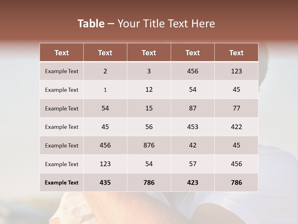 Joy Outdoors Male PowerPoint Template