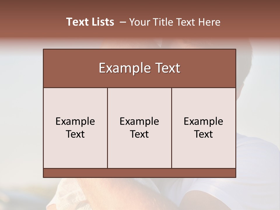 Joy Outdoors Male PowerPoint Template