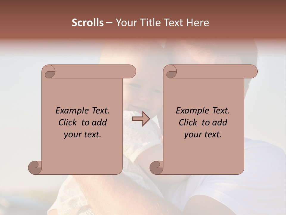 Joy Outdoors Male PowerPoint Template