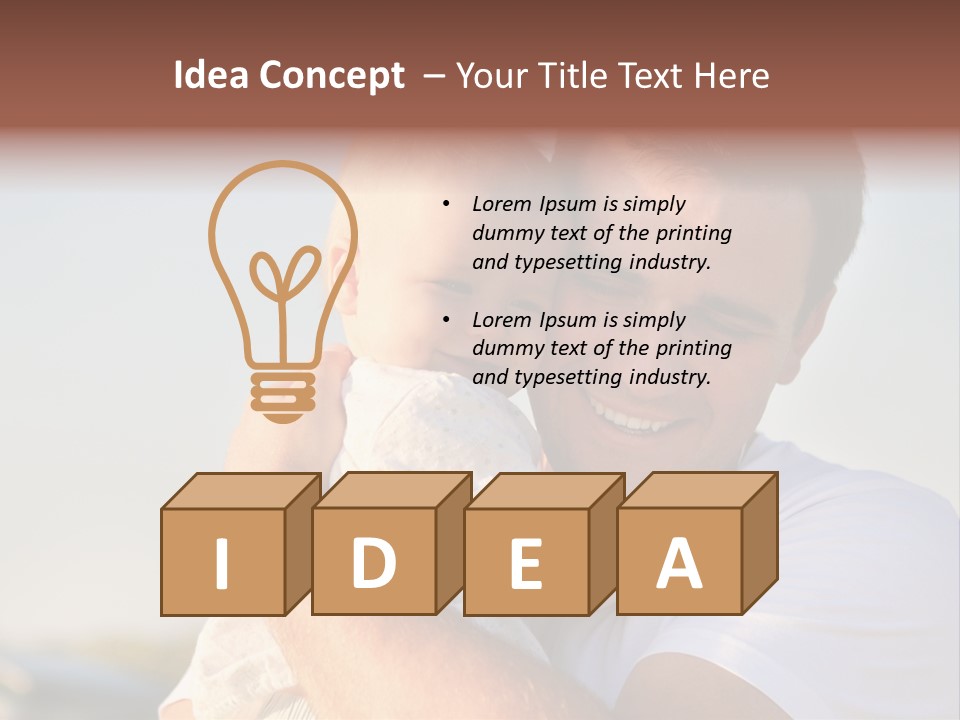 Joy Outdoors Male PowerPoint Template