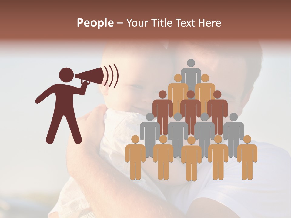 Joy Outdoors Male PowerPoint Template