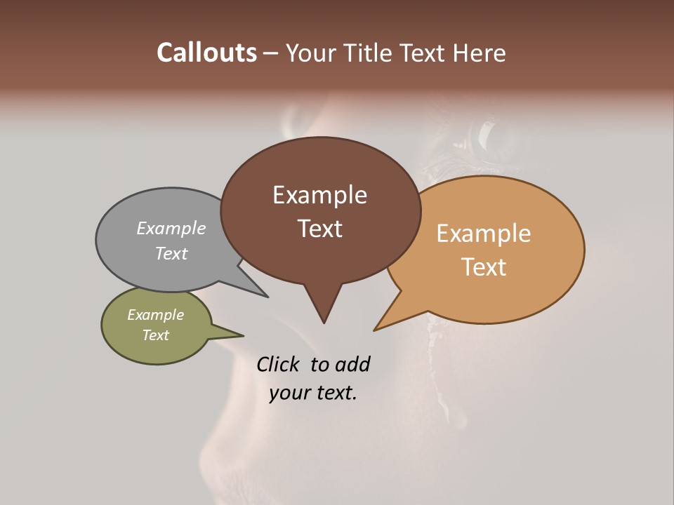 Depression Miserable Emotion PowerPoint Template