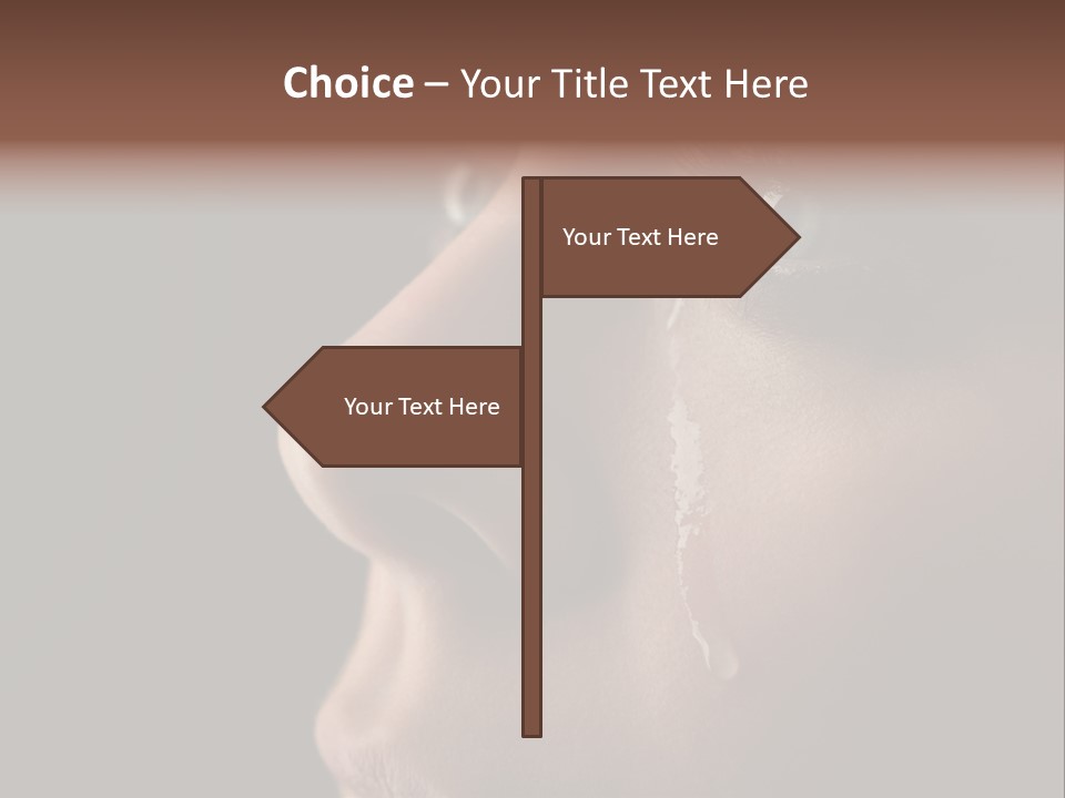 Depression Miserable Emotion PowerPoint Template